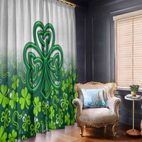 Celtic Knot and Clover Ireland - Inspired Design Window Curtain