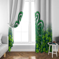 Celtic Knot and Clover Ireland - Inspired Design Window Curtain