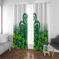 Celtic Knot and Clover Ireland - Inspired Design Window Curtain