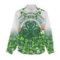 Celtic Knot and Clover Ireland - Inspired Design Women Casual Shirt