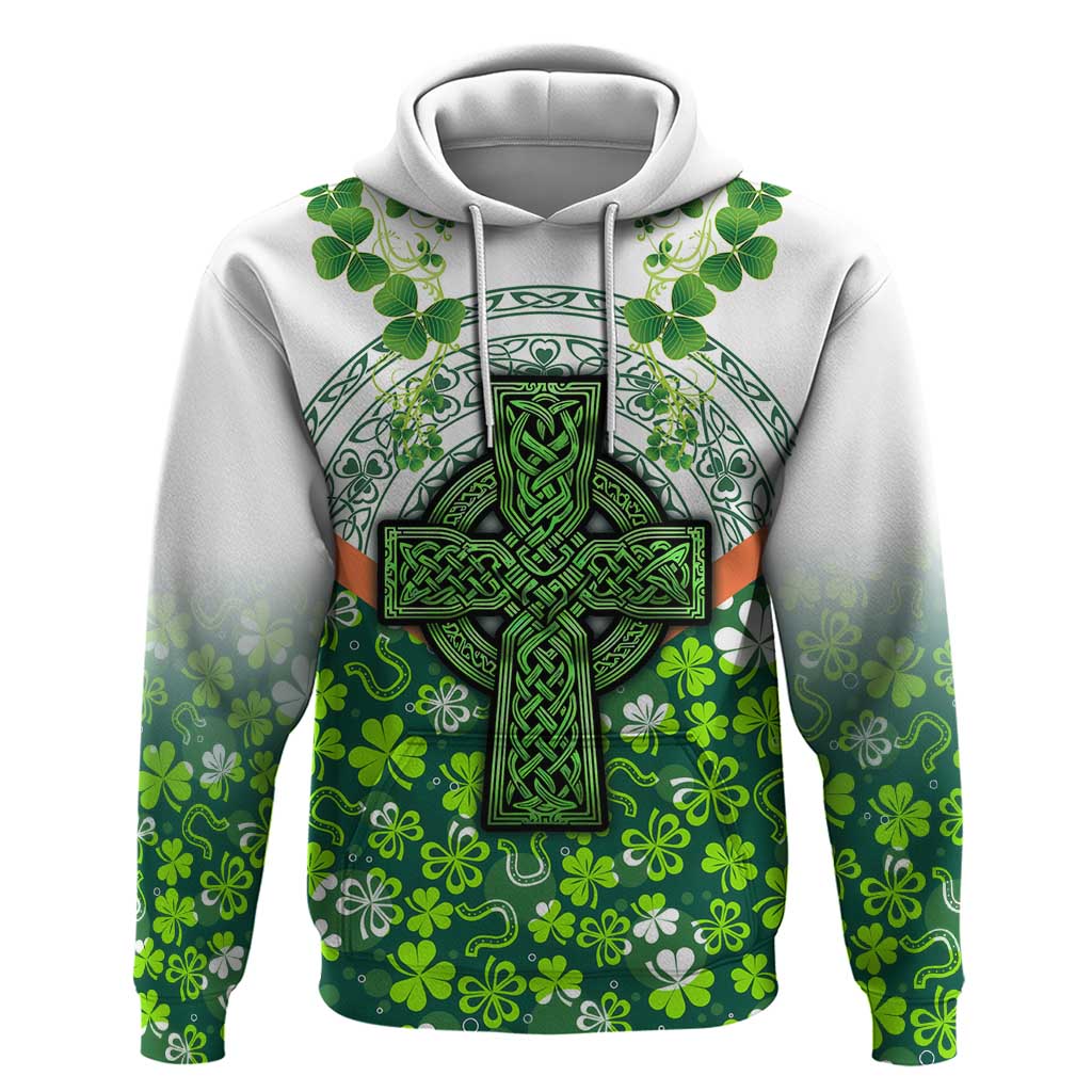 Celtic Knot and Clover Ireland - Inspired Design Zip Hoodie