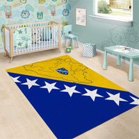 Bosnia and Herzegovina Area Rug Flag and Coat of Arms Hoodie – Unique Combination Design