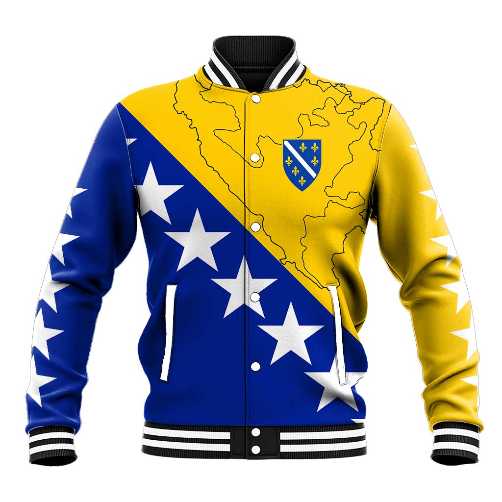 Bosnia and Herzegovina Baseball Jacket Flag and Coat of Arms Hoodie – Unique Combination Design