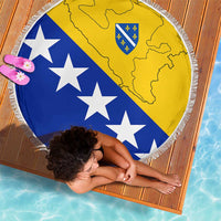 Bosnia and Herzegovina Beach Blanket Flag and Coat of Arms Hoodie – Unique Combination Design
