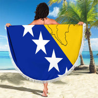 Bosnia and Herzegovina Beach Blanket Flag and Coat of Arms Hoodie – Unique Combination Design