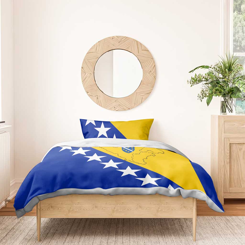 Bosnia and Herzegovina Bedding Set Flag and Coat of Arms Hoodie – Unique Combination Design