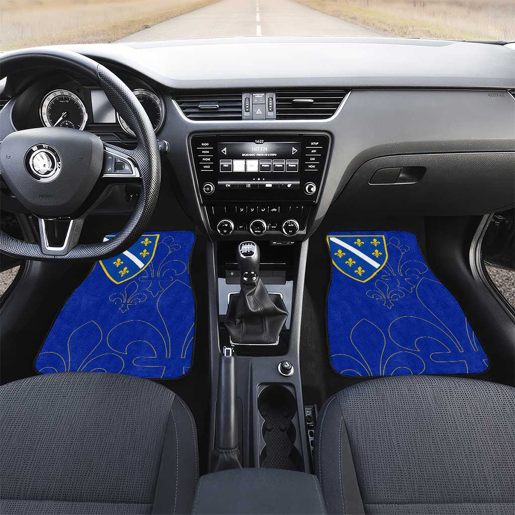 Bosnia and Herzegovina Car Mats Flag and Coat of Arms Hoodie – Unique Combination Design