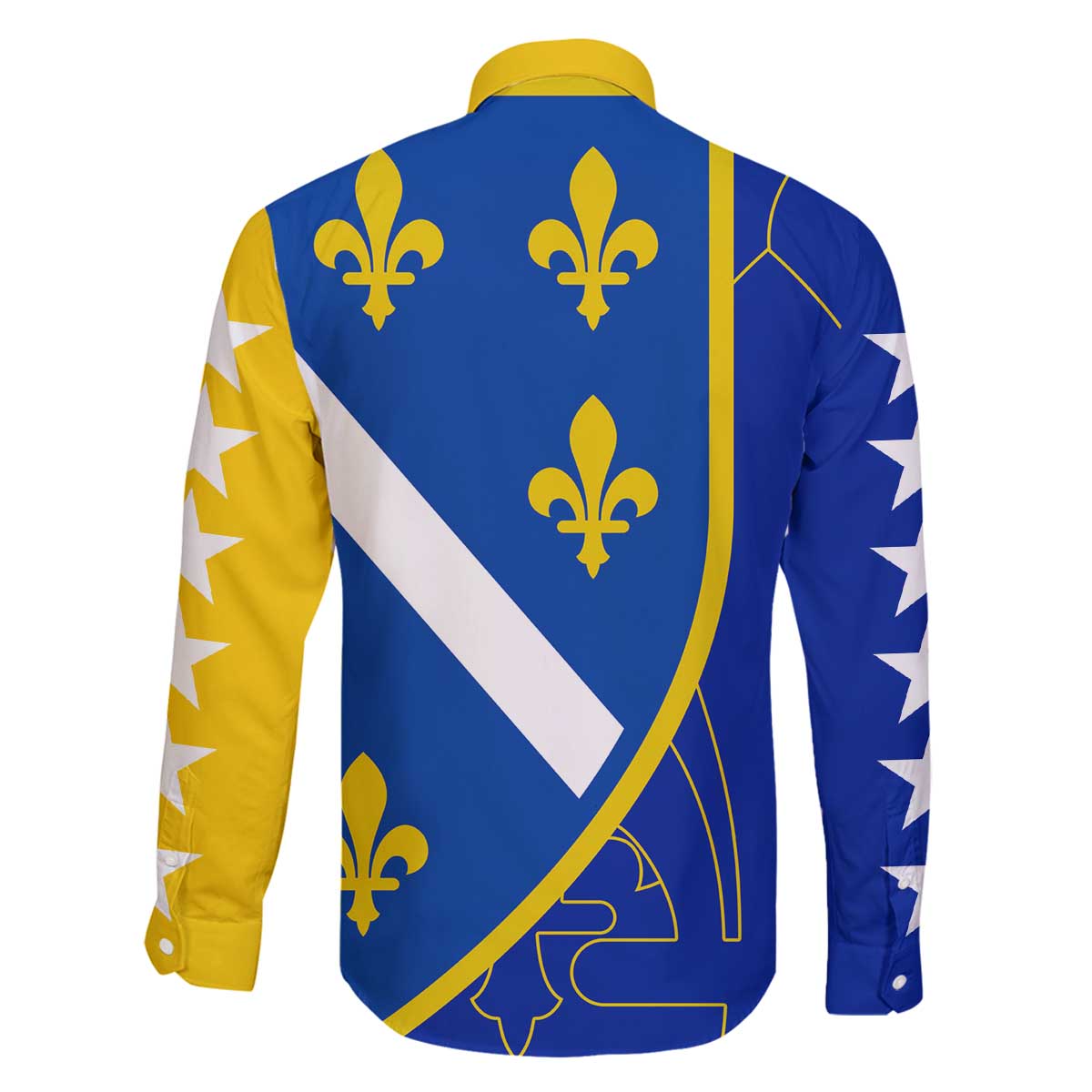 Bosnia and Herzegovina Family Matching Off The Shoulder Long Sleeve Dress and Hawaiian Shirt Flag and Coat of Arms Hoodie – Unique Combination Design