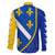 Bosnia and Herzegovina Family Matching Off The Shoulder Long Sleeve Dress and Hawaiian Shirt Flag and Coat of Arms Hoodie – Unique Combination Design