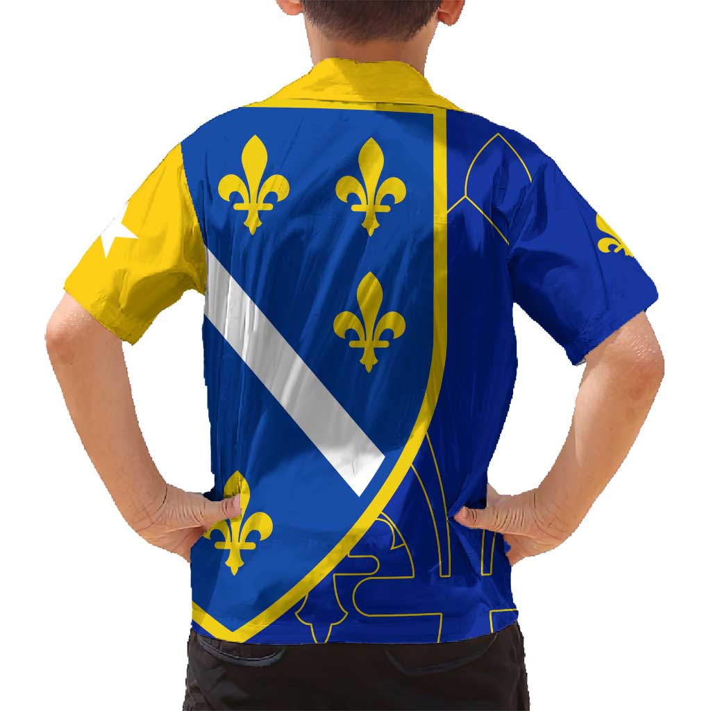Bosnia and Herzegovina Family Matching Puletasi and Hawaiian Shirt Flag and Coat of Arms Hoodie – Unique Combination Design