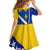 Bosnia and Herzegovina Family Matching Puletasi and Hawaiian Shirt Flag and Coat of Arms Hoodie – Unique Combination Design