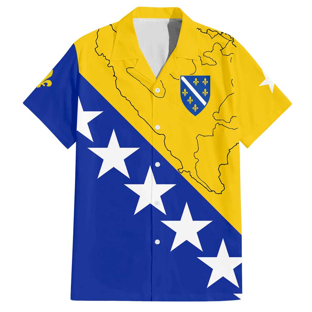 Bosnia and Herzegovina Family Matching Summer Maxi Dress and Hawaiian Shirt Flag and Coat of Arms Hoodie – Unique Combination Design