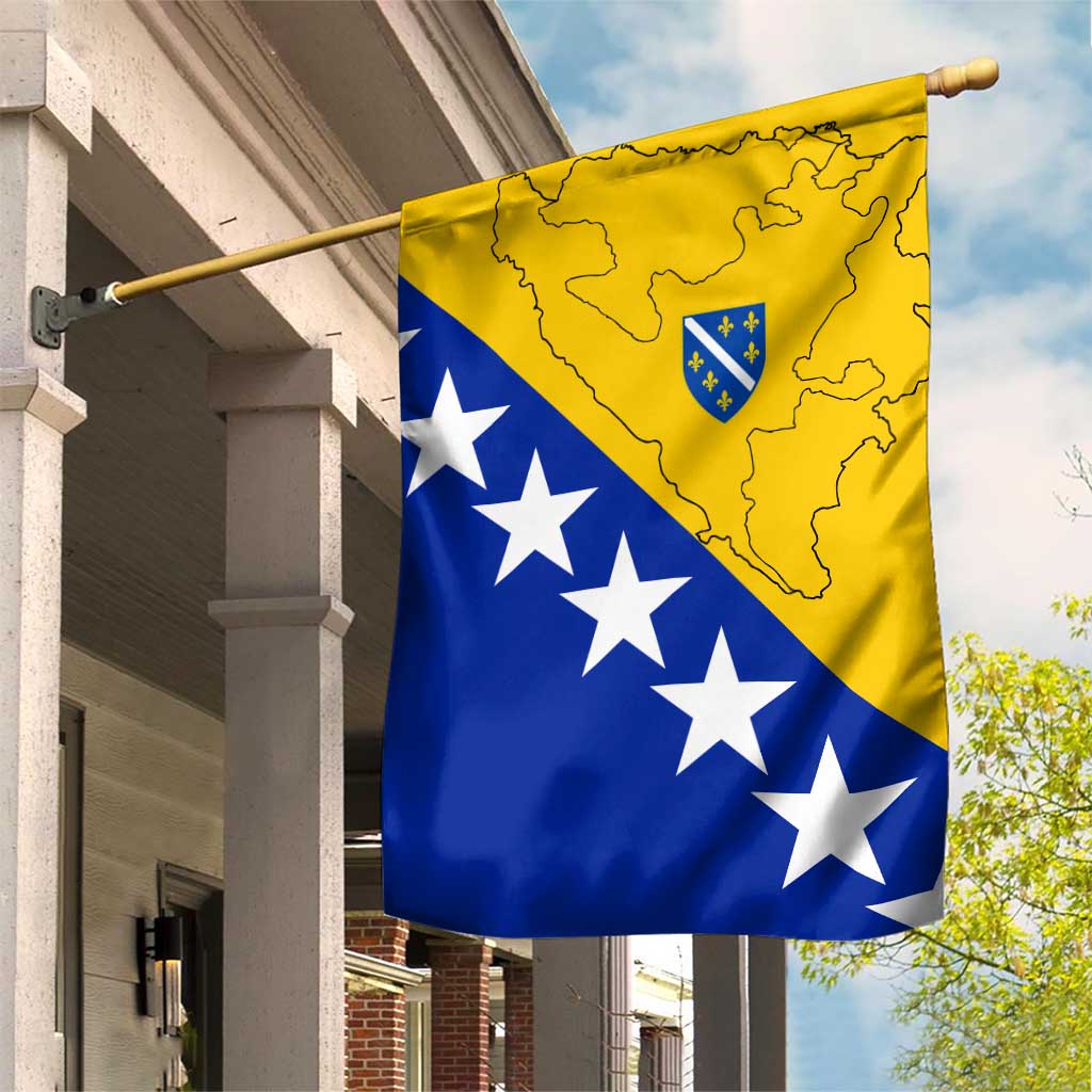 Bosnia and Herzegovina Garden Flag Flag and Coat of Arms Hoodie – Unique Combination Design