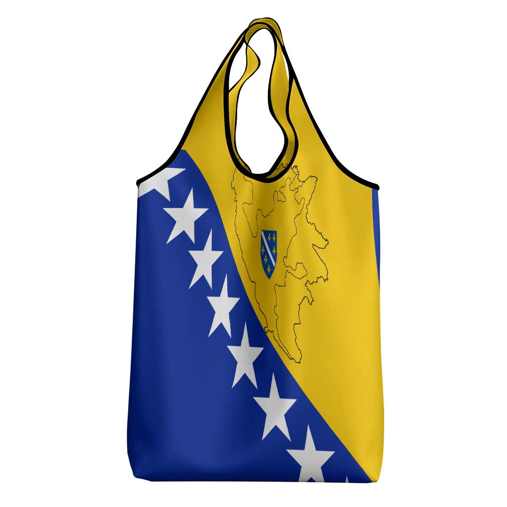 Bosnia and Herzegovina Grocery Bag Flag and Coat of Arms Hoodie – Unique Combination Design
