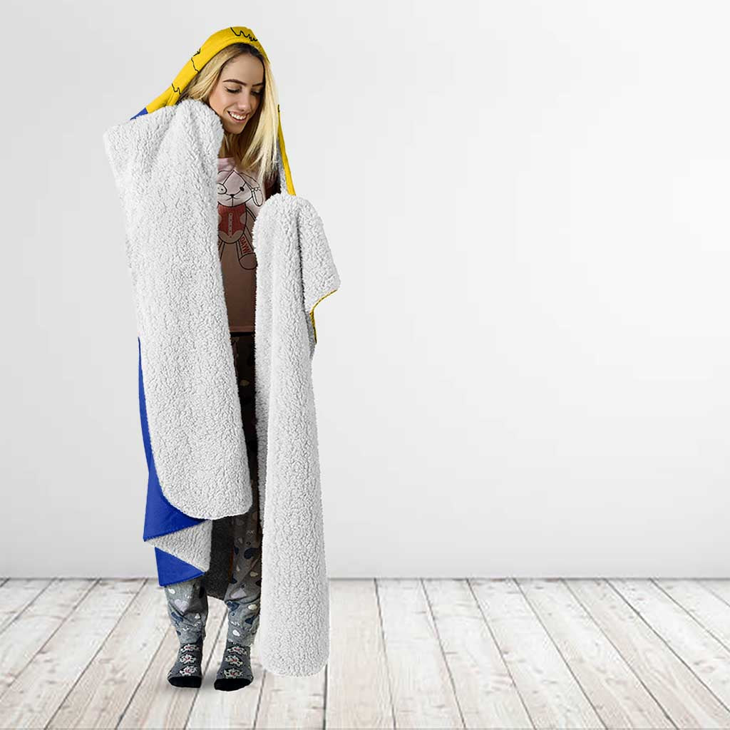 Bosnia and Herzegovina Hooded Blanket Flag and Coat of Arms Hoodie – Unique Combination Design