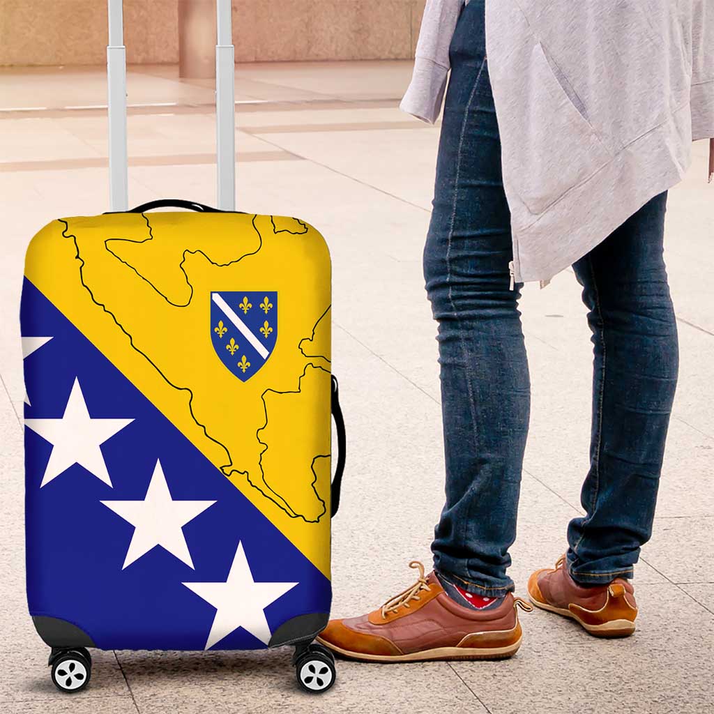 Bosnia and Herzegovina Luggage Cover Flag and Coat of Arms Hoodie – Unique Combination Design