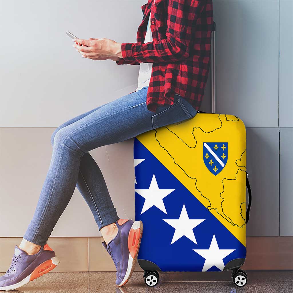 Bosnia and Herzegovina Luggage Cover Flag and Coat of Arms Hoodie – Unique Combination Design