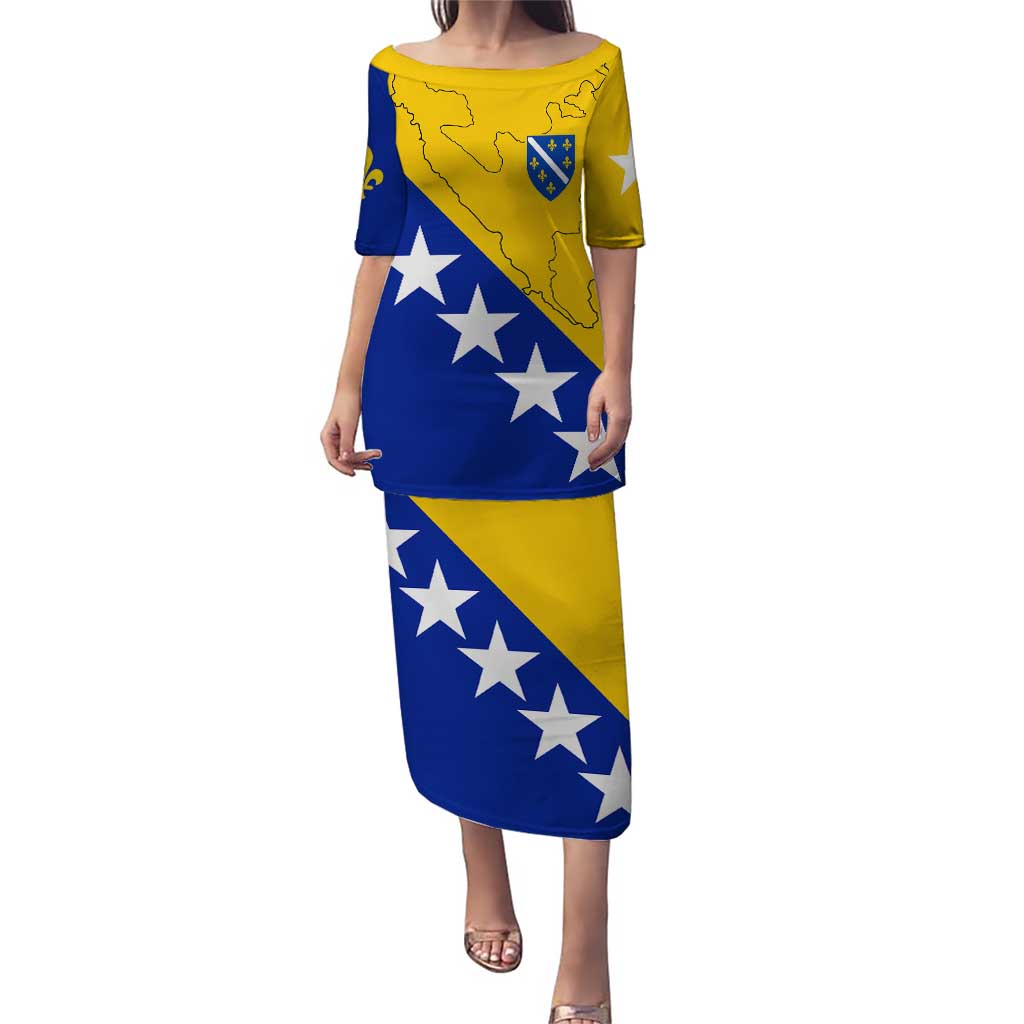 Bosnia and Herzegovina Puletasi Flag and Coat of Arms Hoodie – Unique Combination Design
