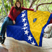 Bosnia and Herzegovina Quilt Flag and Coat of Arms Hoodie – Unique Combination Design