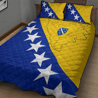 Bosnia and Herzegovina Quilt Bed Set Flag and Coat of Arms Hoodie – Unique Combination Design