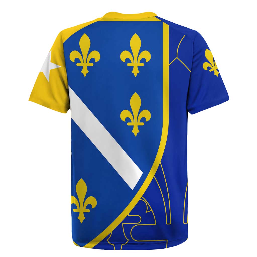 Bosnia and Herzegovina Rugby Jersey Flag and Coat of Arms Hoodie – Unique Combination Design