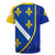 Bosnia and Herzegovina Rugby Jersey Flag and Coat of Arms Hoodie – Unique Combination Design