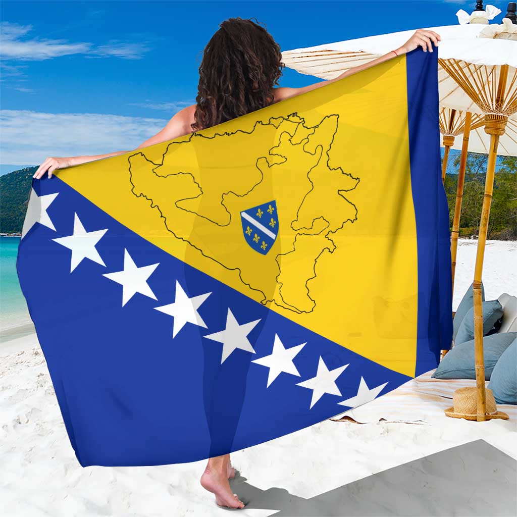 Bosnia and Herzegovina Sarong Flag and Coat of Arms Hoodie – Unique Combination Design