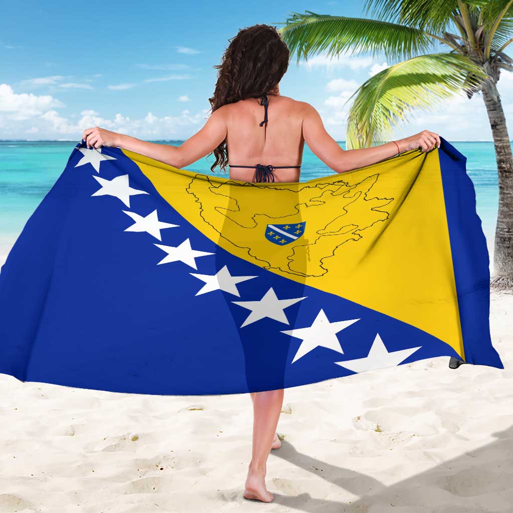 Bosnia and Herzegovina Sarong Flag and Coat of Arms Hoodie – Unique Combination Design