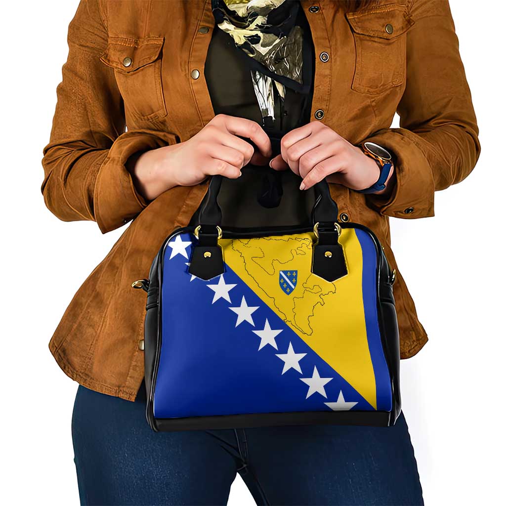 Bosnia and Herzegovina Shoulder Handbag Flag and Coat of Arms Hoodie – Unique Combination Design