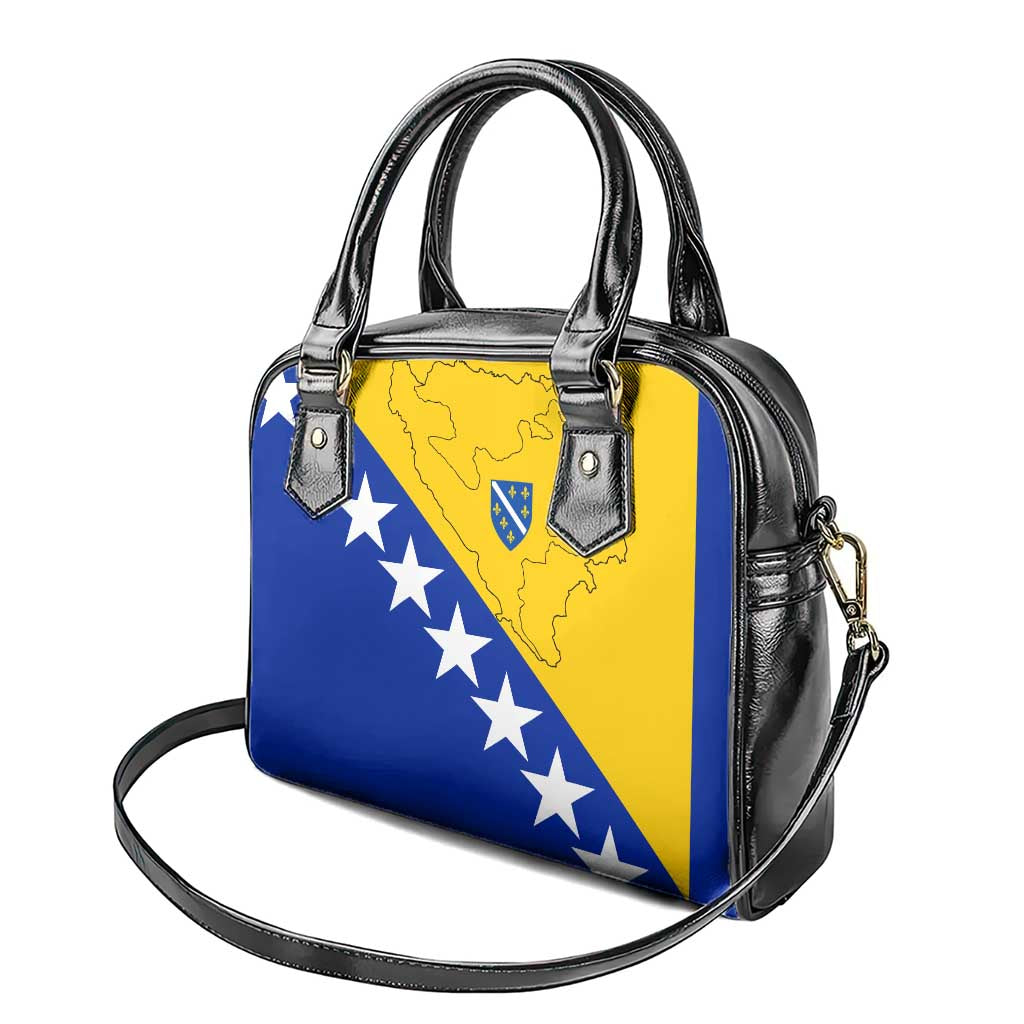 Bosnia and Herzegovina Shoulder Handbag Flag and Coat of Arms Hoodie – Unique Combination Design