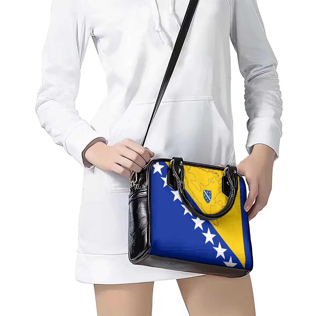 Bosnia and Herzegovina Shoulder Handbag Flag and Coat of Arms Hoodie – Unique Combination Design