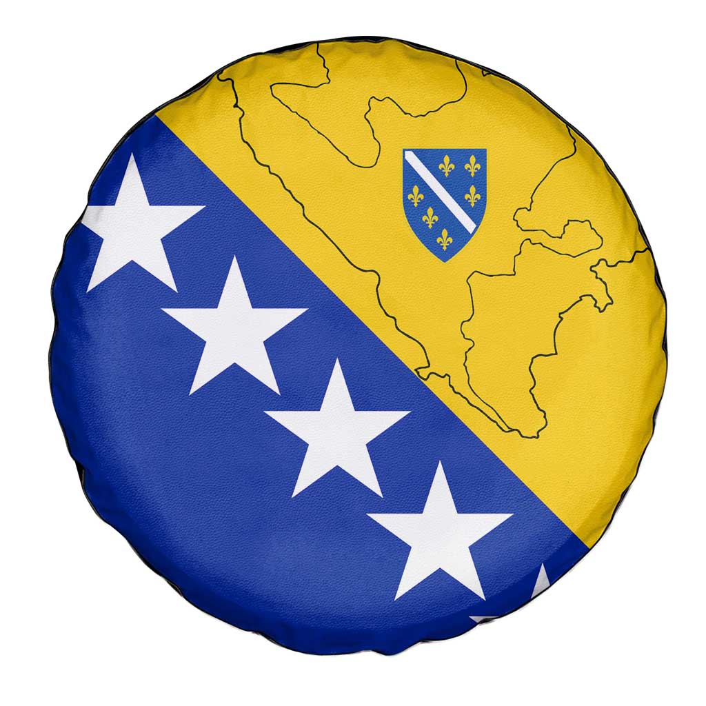 Bosnia and Herzegovina Spare Tire Cover Flag and Coat of Arms Hoodie – Unique Combination Design