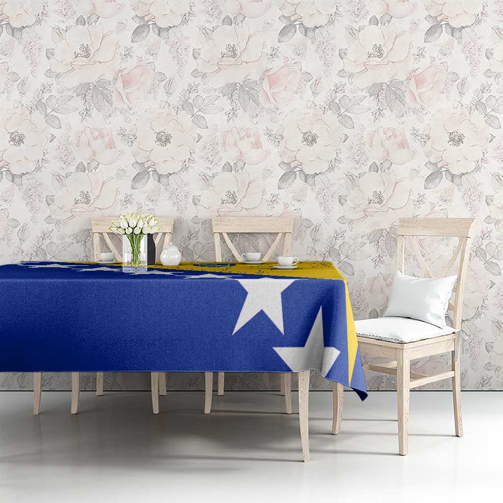 Bosnia and Herzegovina Tablecloth Flag and Coat of Arms Hoodie – Unique Combination Design