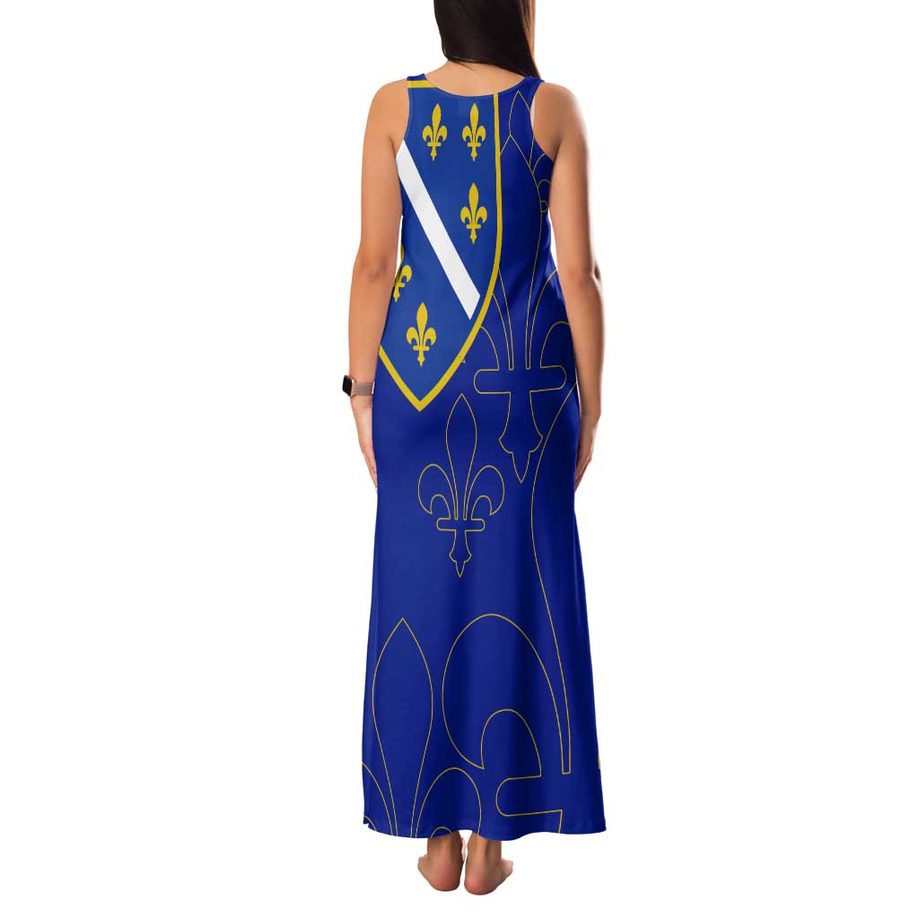 Bosnia and Herzegovina Tank Maxi Dress Flag and Coat of Arms Hoodie – Unique Combination Design