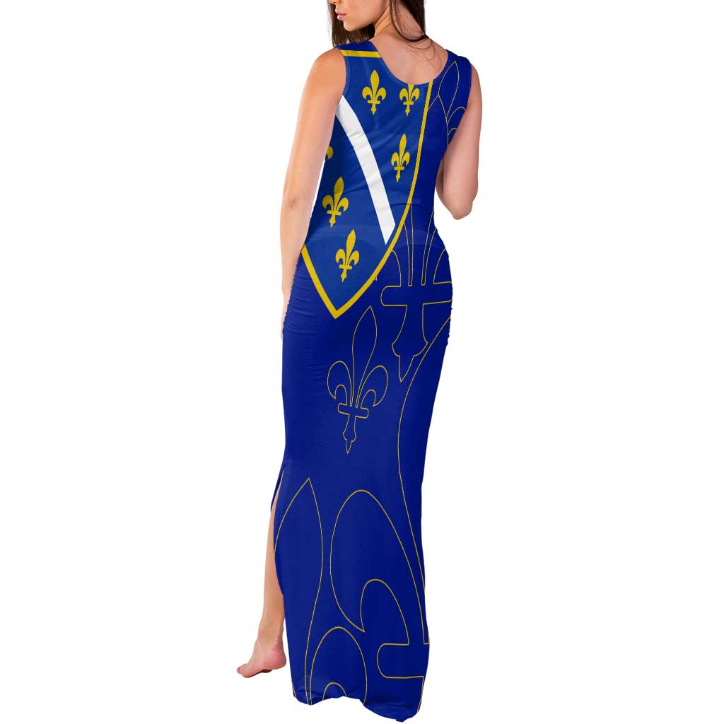 Bosnia and Herzegovina Tank Maxi Dress Flag and Coat of Arms Hoodie – Unique Combination Design