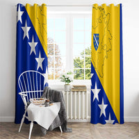 Bosnia and Herzegovina Window Curtain Flag and Coat of Arms Hoodie – Unique Combination Design
