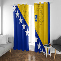 Bosnia and Herzegovina Window Curtain Flag and Coat of Arms Hoodie – Unique Combination Design