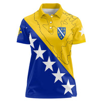 Bosnia and Herzegovina Women Polo Shirt Flag and Coat of Arms Hoodie – Unique Combination Design
