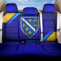 Bosnia and Herzegovina Coat of Arms Back Car Seat Cover Blend of National Colors & Symbols