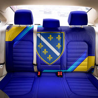 Bosnia and Herzegovina Coat of Arms Back Car Seat Cover Blend of National Colors & Symbols