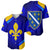 Bosnia and Herzegovina Coat of Arms Baseball Jersey Blend of National Colors & Symbols