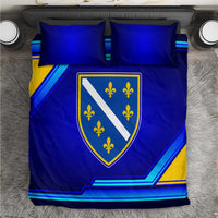 Bosnia and Herzegovina Coat of Arms Bedding Set Blend of National Colors & Symbols