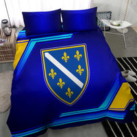 Bosnia and Herzegovina Coat of Arms Bedding Set Blend of National Colors & Symbols