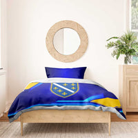 Bosnia and Herzegovina Coat of Arms Bedding Set Blend of National Colors & Symbols