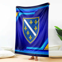 Bosnia and Herzegovina Coat of Arms Blanket Blend of National Colors & Symbols