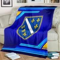Bosnia and Herzegovina Coat of Arms Blanket Blend of National Colors & Symbols