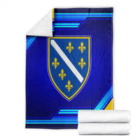 Bosnia and Herzegovina Coat of Arms Blanket Blend of National Colors & Symbols