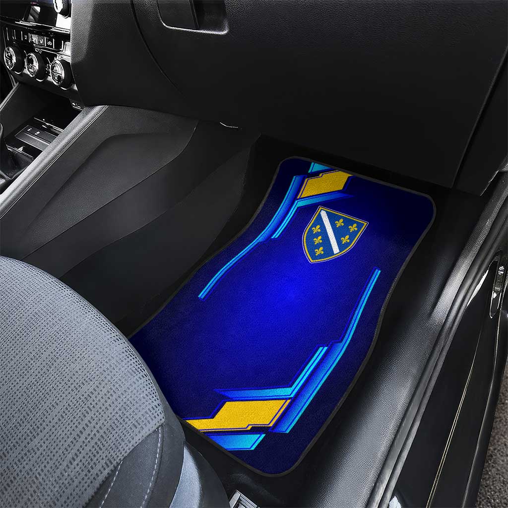 Bosnia and Herzegovina Coat of Arms Car Mats Blend of National Colors & Symbols