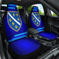 Bosnia and Herzegovina Coat of Arms Car Seat Cover Blend of National Colors & Symbols