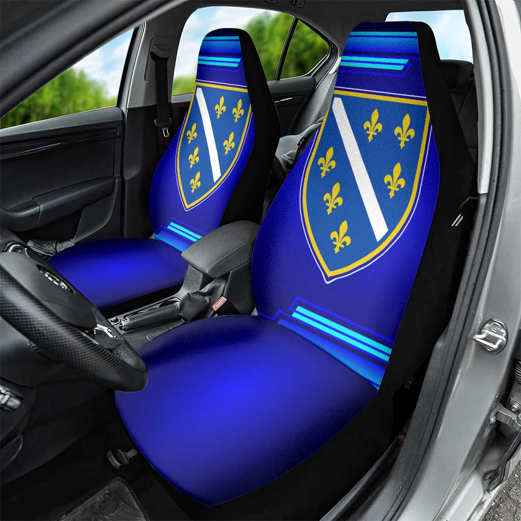 Bosnia and Herzegovina Coat of Arms Car Seat Cover Blend of National Colors & Symbols